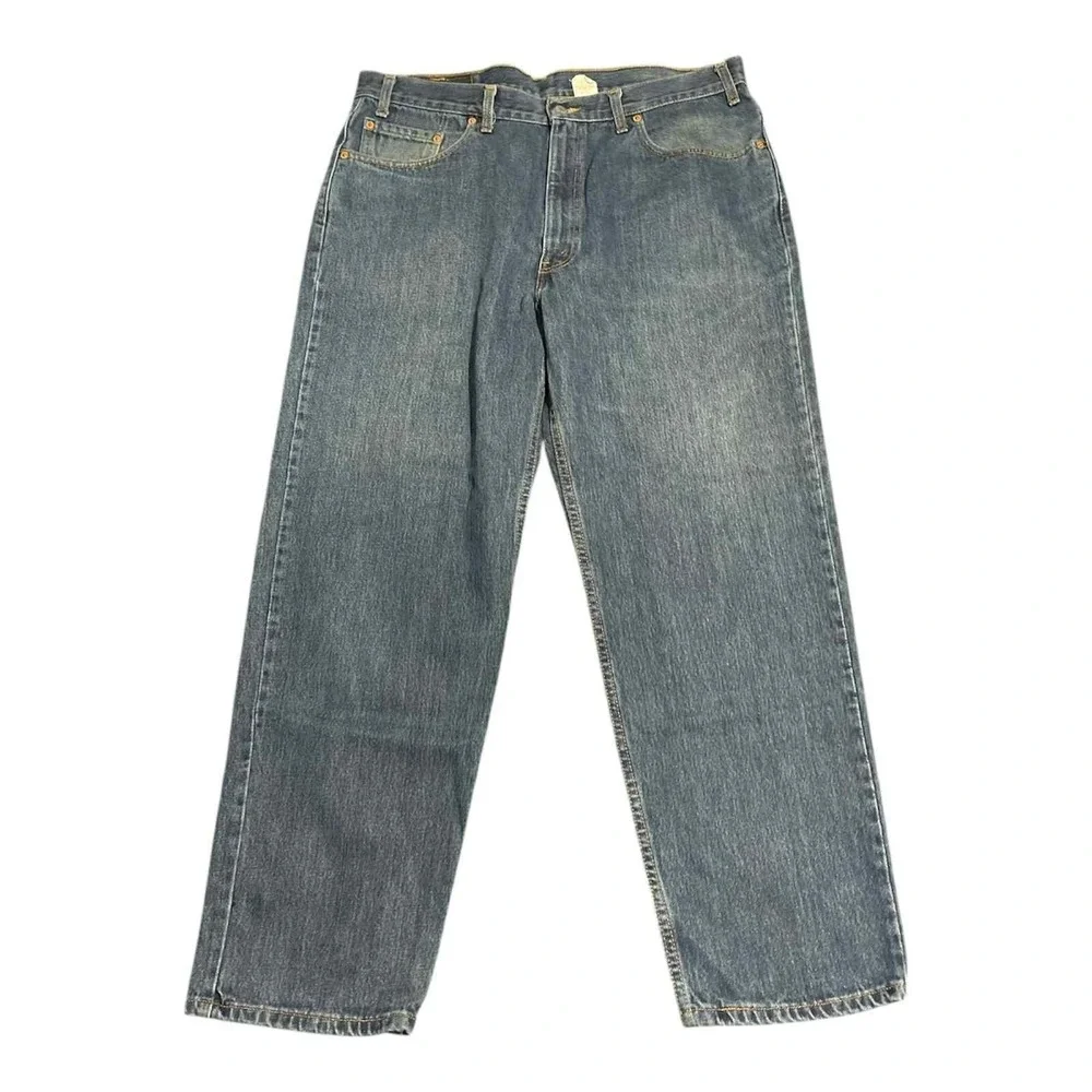 Levis‎ 550 Jeans Mens 40x30 Blue Denim Relaxed Fit Tapered Leg 5 Pocket Zip Fly